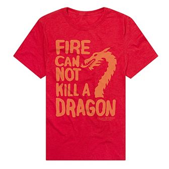 Men's Game of Thrones Fire Cannot Kill a Dragon Graphic Tee