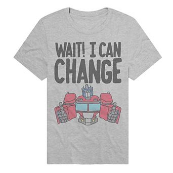 Men's Transformers Wait! I Can Change Graphic Tee