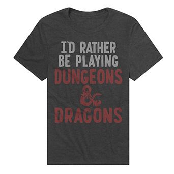 Men's Dungeons & Dragons I'd Rather Be Playing D&D T-Shirt