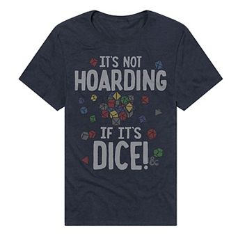 Men's Dungeons & Dragons It's Not Hoarding If It's Dice T-Shirt