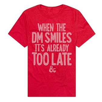 Men's Dungeons & Dragons When the DM Smiles It's Already Too Late T-Shirt