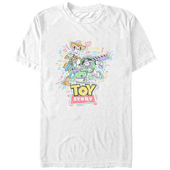 Disney / Pixar's Toy Story Woody And Buzz Lightyear Power Trio In Action Big & Tall Graphic Tee