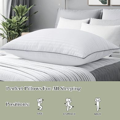 2-Pack Soft Down Alternative Bed Pillows, Machine Washable