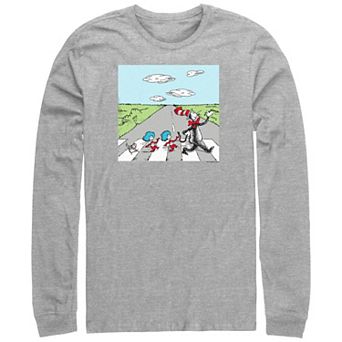 Big & Tall Dr. Seuss The Cat In The Hat Crosswalk Long Sleeve Graphic Tee