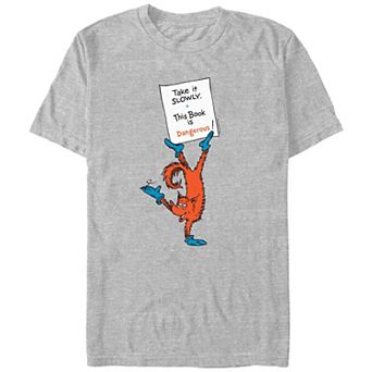 Big & Tall Dr. Seuss Fox In Socks Take It Slowly This Book Is Dangerous Graphic Tee