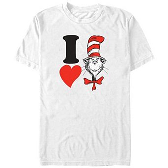 Big & Tall Dr. Seuss I Heart The Cat In The Hat Graphic Tee