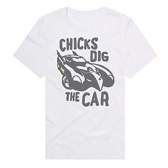 Men's DC Comics Batman "Chicks Dig the Car" Batmobile Graphic Tee