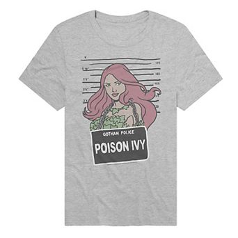 Men's DC Comics Batman Gotham Police Poison Ivy Mugshot Graphic Tee