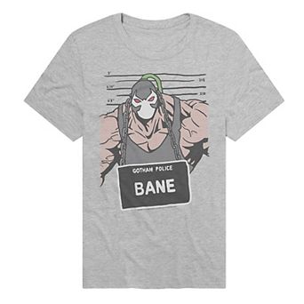Men's DC Comics Batman Gotham Police Bane Mugshot Graphic Tee