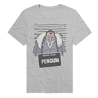 Men's DC Comics Batman Gotham Police Penguin Mugshot Graphic Tee