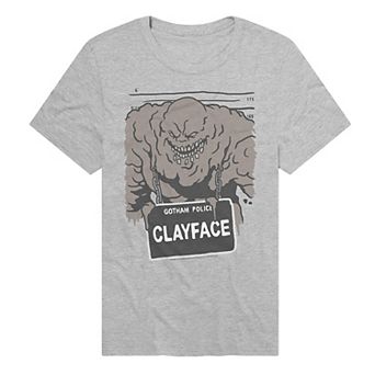 Men's DC Comics Batman Gotham Police Clayface Mugshot Graphic Tee