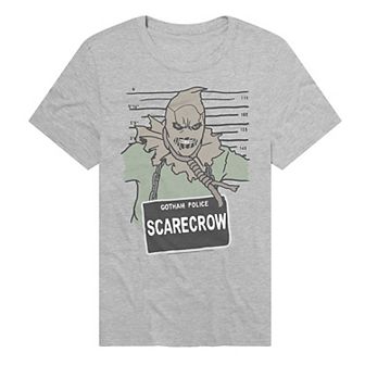 Men's DC Comics Batman Gotham Police Scarecrow Mugshot Graphic Tee
