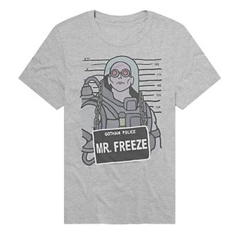 Men's DC Comics Batman Gotham Police Mr. Freeze Mugshot Graphic Tee