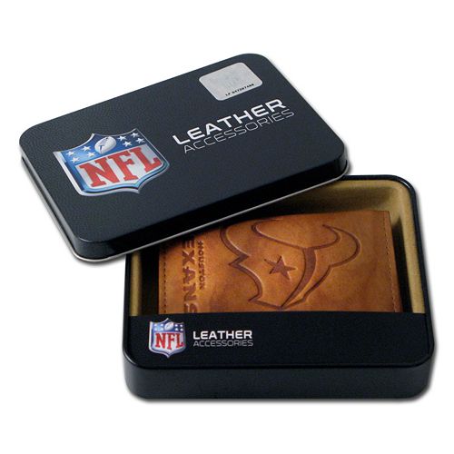 Houston Texans Leather Trifold Wallet