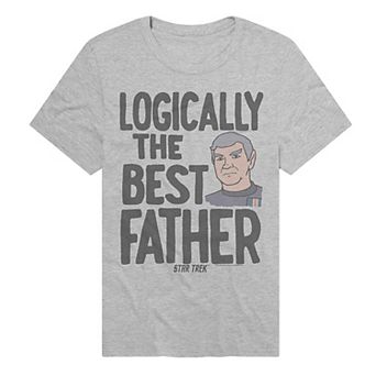 Men's Star Trek Logically The Best Father Graphic Tee