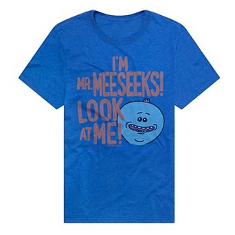 Men's Rick and Morty Mr. Meeseeks "Look At Me" Graphic Tee