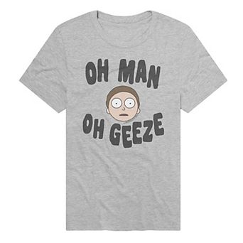 Men's Oh Man Oh Geeze Rick & Morty Graphic Tee