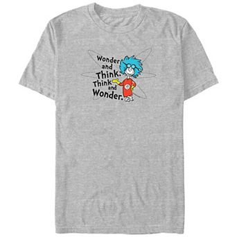 Big & Tall Dr. Seuss Wonder And Think Think And Wonder Graphic Tee
