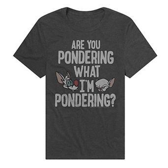 Men's Pinky And The Brain Are You Pondering What I'm Pondering Graphic Tee