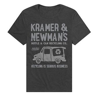 Men's Seinfeld Kramer & Newman's Bottle & Can Recycling Co. Graphic Tee