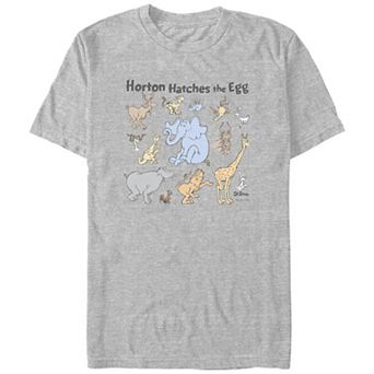 Big & Tall Dr. Seuss Horton Hatches The Egg Animals Graphic Tee