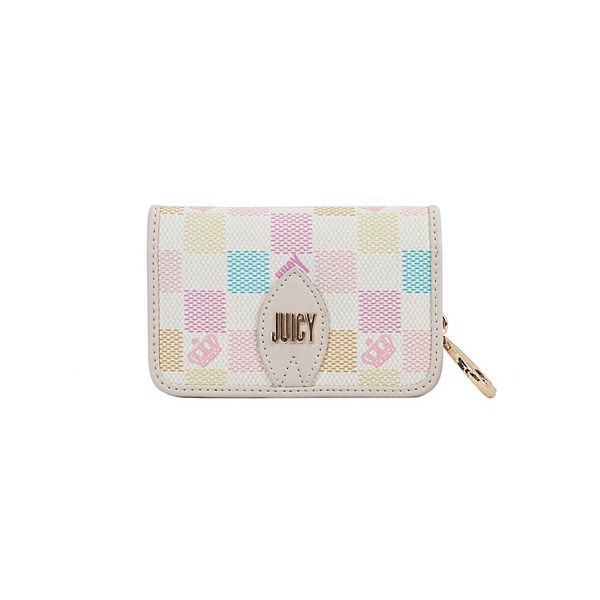 Juicy by Juicy Couture Checkmate Simple Single Fold Wallet - Crystal