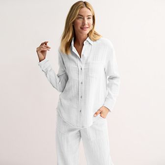 Women's Sonoma Goods For Life® Boyfriend Button-Down Shirt