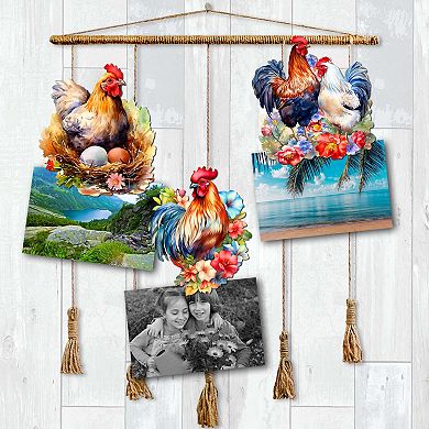Spring on the Farm Decorative Wooden Clip-on Ornaments Set of 3 by G. Debrekht - Easter Decor