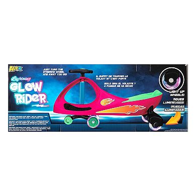Everest Alex: Lightning Glow Rider-Pink & Green-Inertia & Movement Powered Ride-On Toy