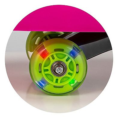 Everest Alex: Lightning Glow Rider-Pink & Green-Inertia & Movement Powered Ride-On Toy