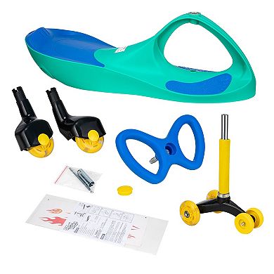 Everest Alex: Lightning Glow Rider - Teal & Blue - Inertia & Movement Powered Ride-On Toy