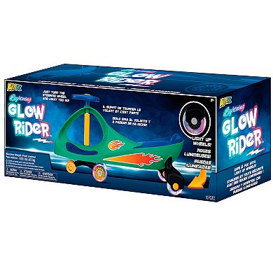 Everest Alex: Lightning Glow Rider - Teal & Blue - Inertia & Movement Powered Ride-On Toy