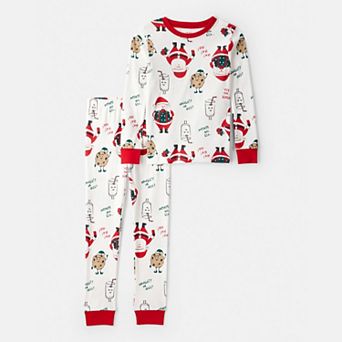 Girls 4-14 Carter's Santa & Cookies 2 pc Pajama Top & Pajama Bottoms Set