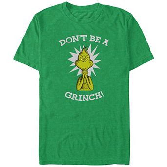 Big & Tall Dr. Seuss Don't Be A Grinch Graphic Tee