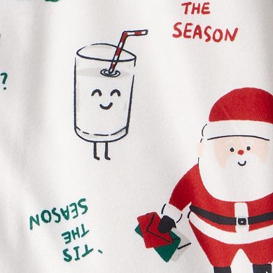 Boys 4-14 Carter's 2-pc. Santa Milk & Cookies Pajama Top & Pajama Bottoms Set