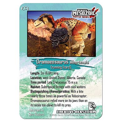 Creative Beast Beasts of the Mesozoic: Dinosaur Figure - Dromaeosaurus Albertensis (Fan's Choice-2nd Release)