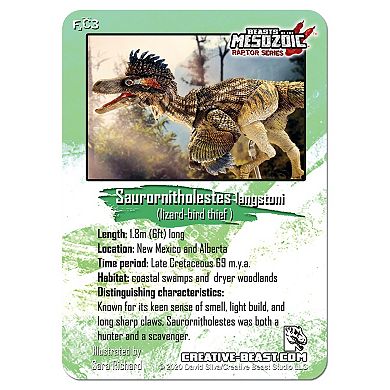 Creative Beast Beasts of the Mesozoic: Dinosaur Figure - Saurornitholestes Langstoni (Fan's Choice-2nd Release)