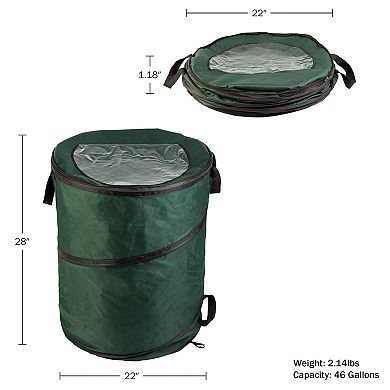 Wakeman Outdoors 46-Gallon Pop Up Trash Can