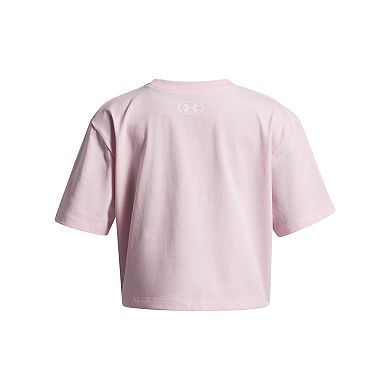 Girls 7-18 Under Armour Boxy Crop Varsity Short Sleeve T-Shirt