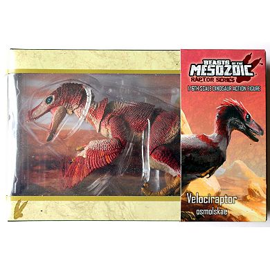 Creative Beast Beasts of the Mesozoic: Dinosaur Figure - Velociraptor Osmolskae V2 Red