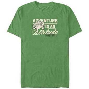 Big & Tall Minecraft Turtle Adventure Is An Attitude Graphic Tee