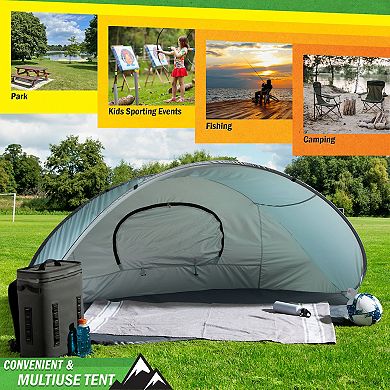 Wakeman UPF 50+ Pop Up Beach Tent Sun Shelter