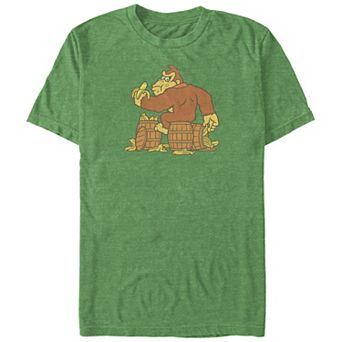 Big & Tall Donkey Kong Eating Bananas Graphic Tee