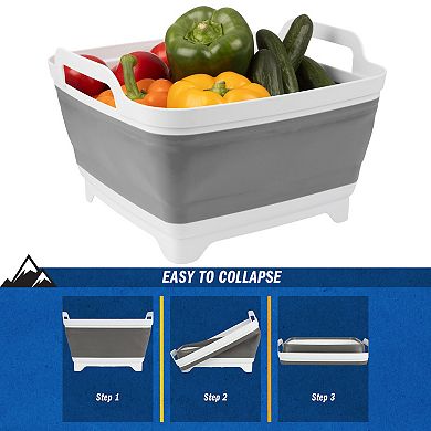 Wakeman Outdoors 9L Collapsible Wash Basin