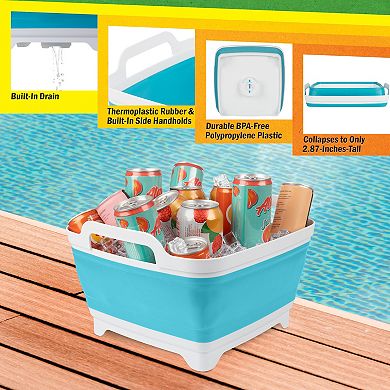 Wakeman Outdoors 9L Collapsible Wash Basin