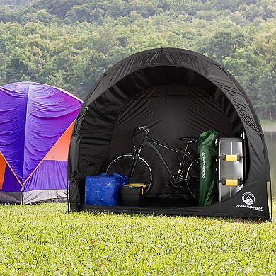 Wakeman Outdoors 6.5x4x5.3 Bike Storage Shed