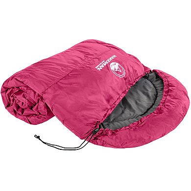 Wakeman Outdoors Mummy Sleeping Bag, Pink
