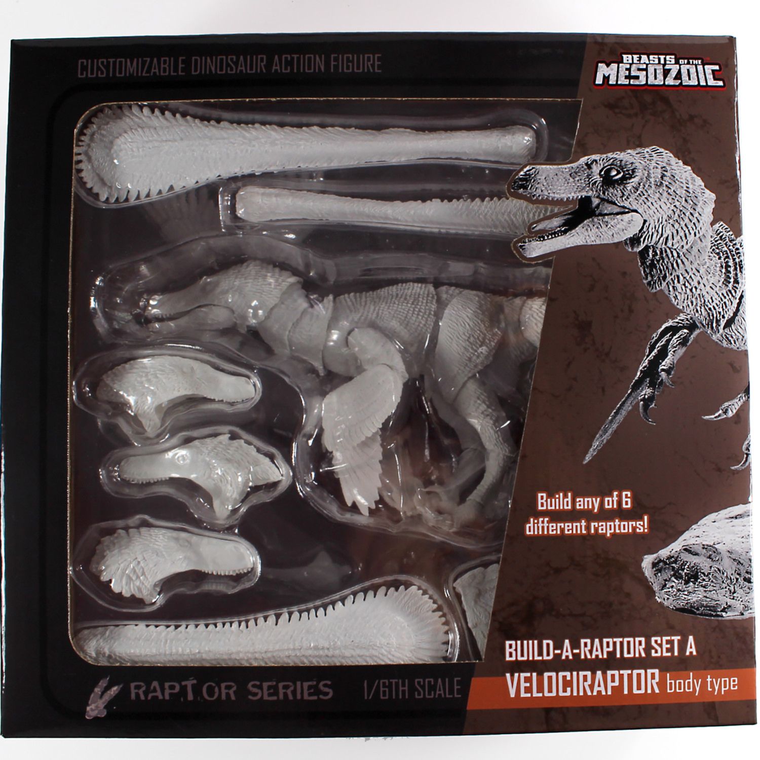 Детские фигурки Creative Beast Beasts of the Mesozoic: Build-A-Raptor Set A: Velociraptor