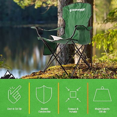 Wakeman Oversized Camp Chair with Cooler