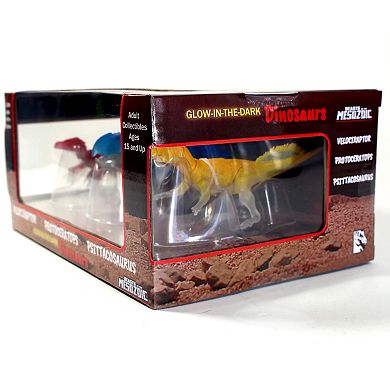 Creative Beast Beasts of the Mesozoic: GITD Dinosaur Figure 3-Pack